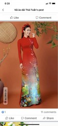 Vải áo dài đặt in