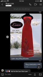 Vải áo dài đặt in