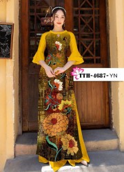 Vải áo dài đặt in