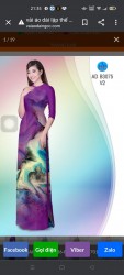 Vải áo dài đặt in
