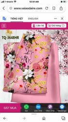 Vải áo dài đặt in