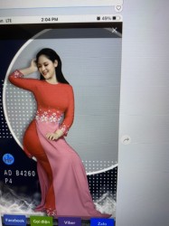 Vải áo dài đặt in