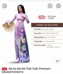 Vải áo dài đặt in