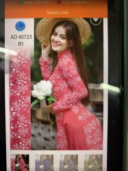 Vải áo dài đặt in