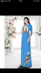 Vải áo dài đặt in