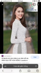 Vải áo dài đặt in