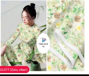 Vải áo dài đặt in