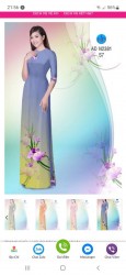 Vải áo dài đặt in