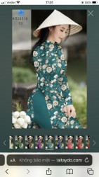 Vải áo dài đặt in