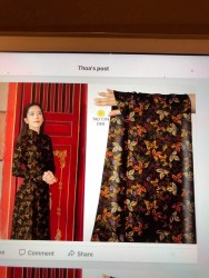 Vải áo dài đặt in