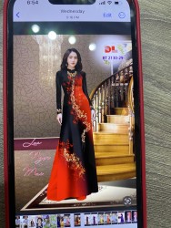 Vải áo dài đặt in