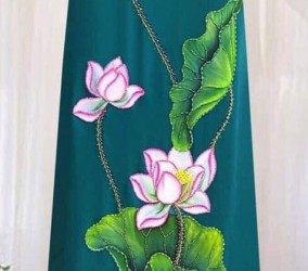 Vải áo dài đặt in