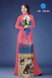 Vải áo dài đặt in