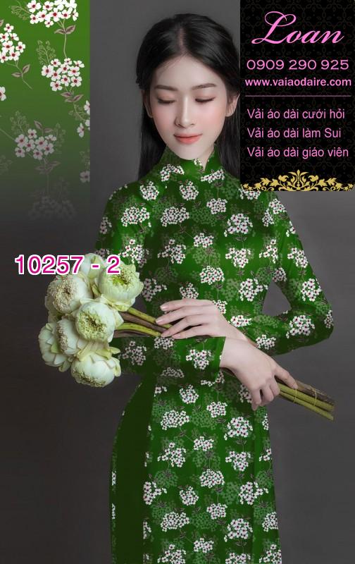 Vải áo dài hoa nhí Vải áo dài hoa nhí