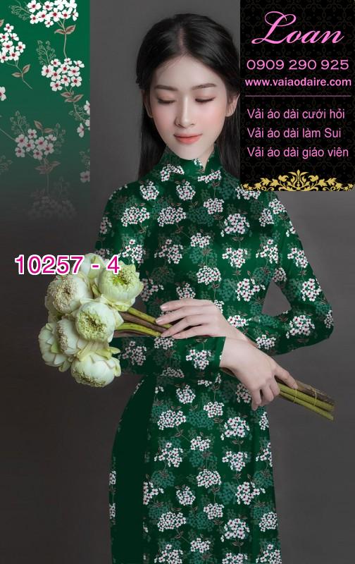 Vải áo dài hoa nhí Vải áo dài hoa nhí