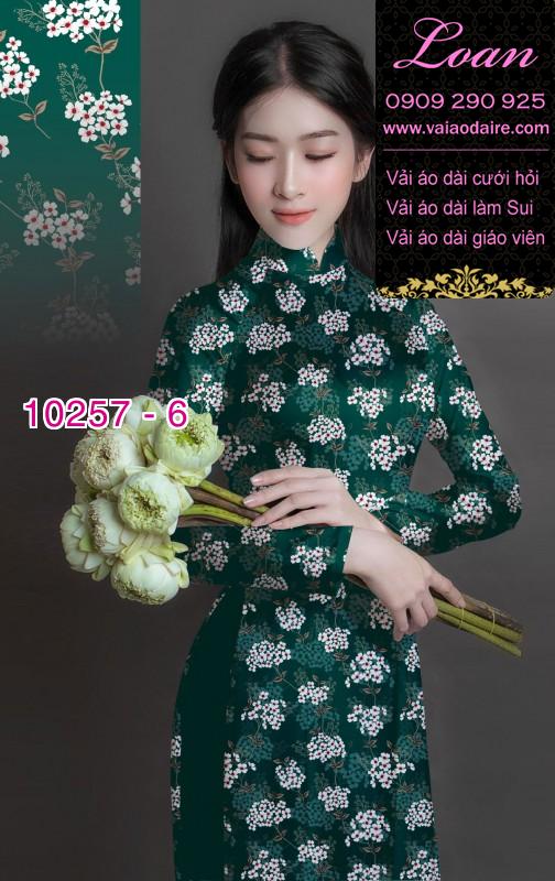 Vải áo dài hoa nhí Vải áo dài hoa nhí