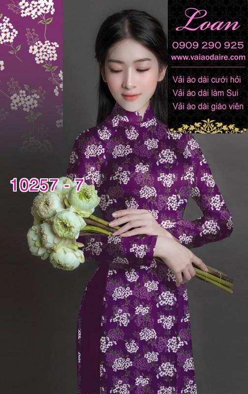 Vải áo dài hoa nhí Vải áo dài hoa nhí
