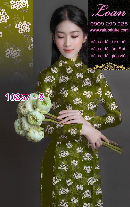 Vải áo dài hoa nhí Vải áo dài hoa nhí