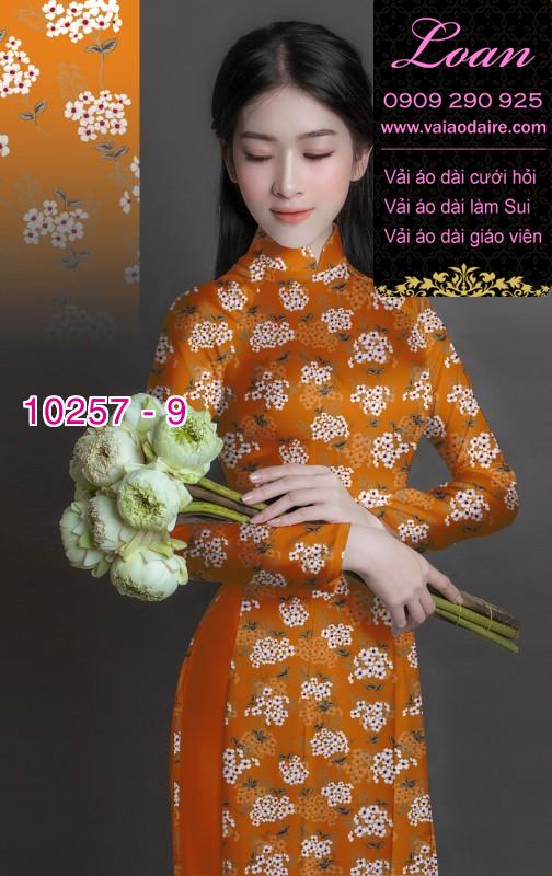 Vải áo dài hoa nhí Vải áo dài hoa nhí