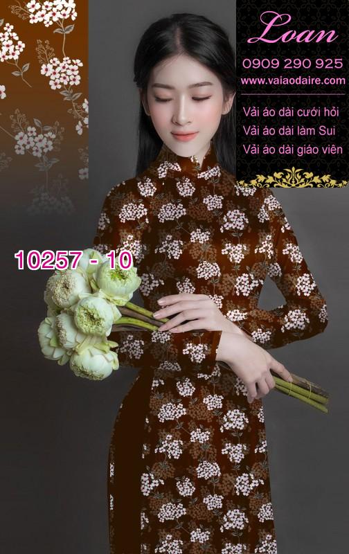 Vải áo dài hoa nhí Vải áo dài hoa nhí