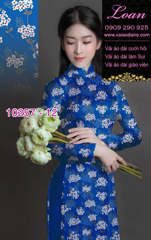 Vải áo dài hoa nhí Vải áo dài hoa nhí
