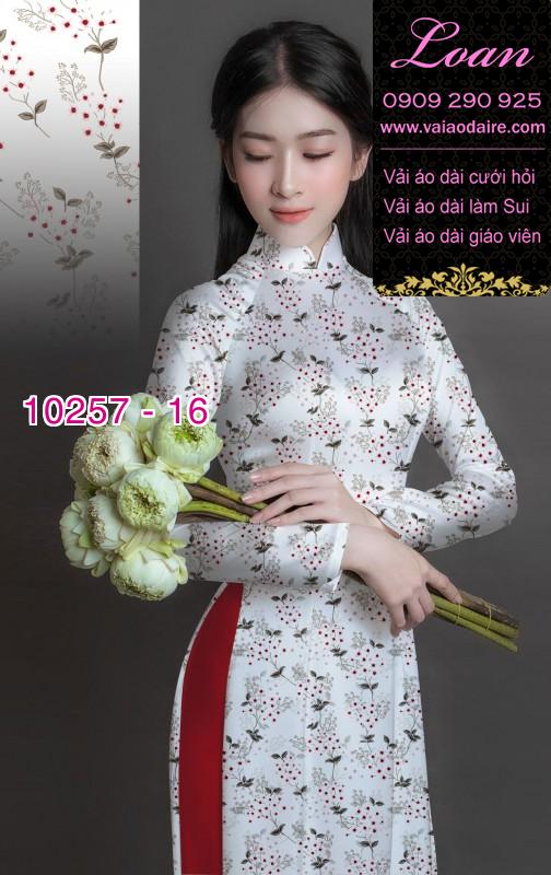 Vải áo dài hoa nhí Vải áo dài hoa nhí