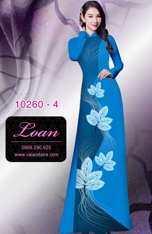 Vải áo dài hoa 3D