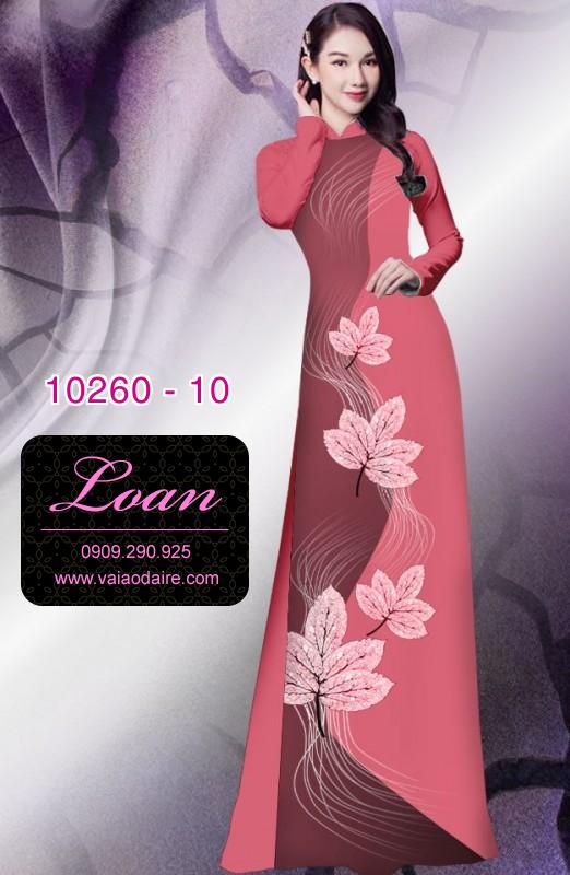 Vải áo dài hoa 3D