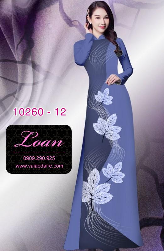 Vải áo dài hoa 3D