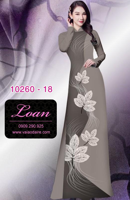 Vải áo dài hoa 3D