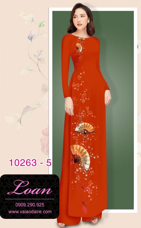 Vải áo dài hình cây quạt
