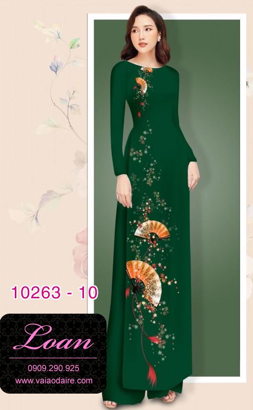 Vải áo dài hình cây quạt