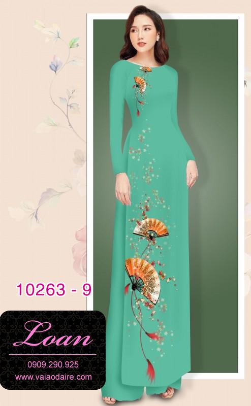 Vải áo dài hình cây quạt