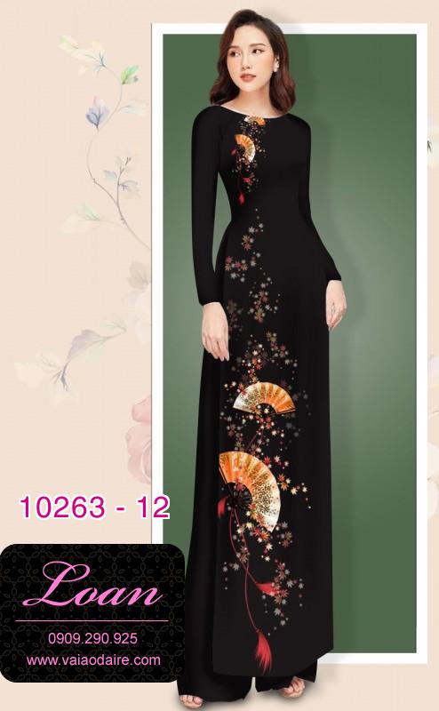 Vải áo dài hình cây quạt