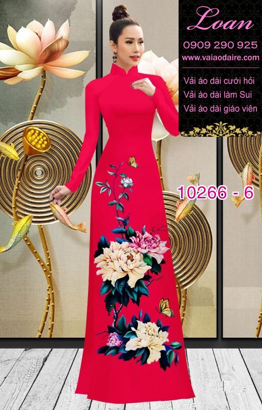 Vải áo dài hoa 3D Vải áo dài hoa 3D
