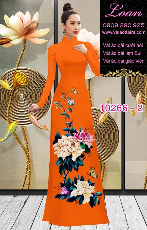 Vải áo dài hoa 3D Vải áo dài hoa 3D