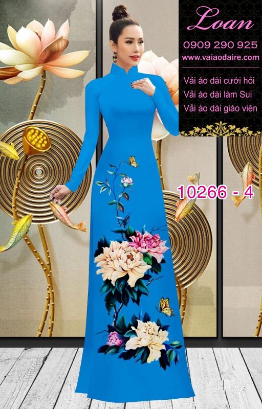 Vải áo dài hoa 3D Vải áo dài hoa 3D