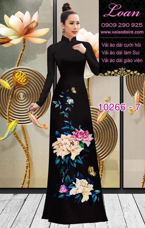 Vải áo dài hoa 3D Vải áo dài hoa 3D