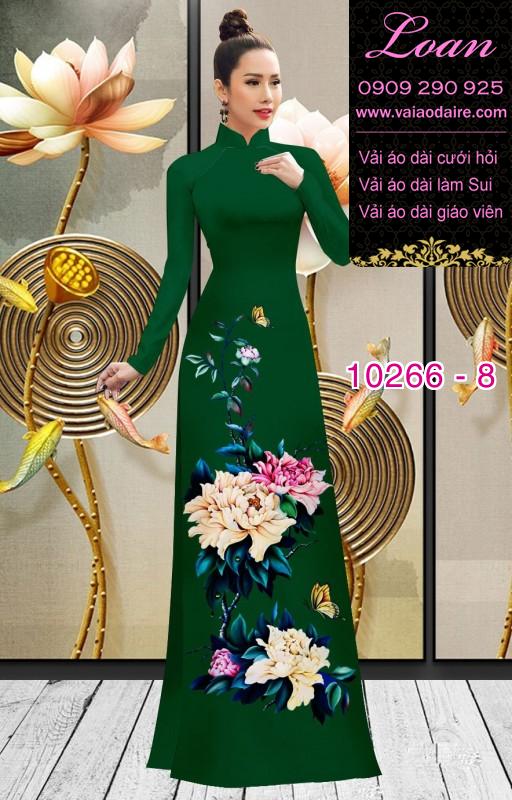 Vải áo dài hoa 3D Vải áo dài hoa 3D