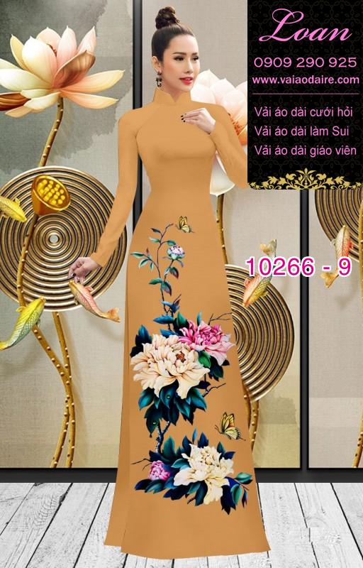 Vải áo dài hoa 3D Vải áo dài hoa 3D