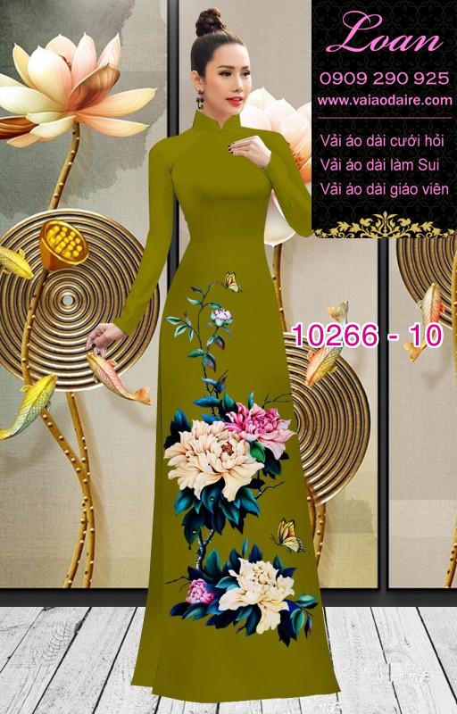 Vải áo dài hoa 3D Vải áo dài hoa 3D