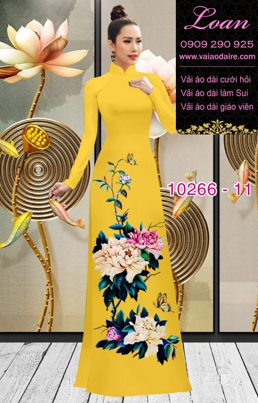 Vải áo dài hoa 3D Vải áo dài hoa 3D
