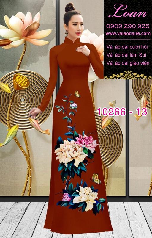 Vải áo dài hoa 3D Vải áo dài hoa 3D