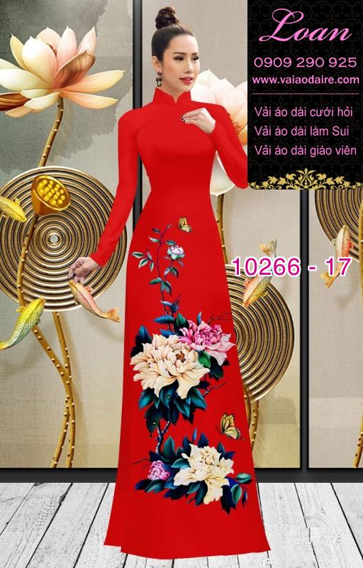 Vải áo dài hoa 3D Vải áo dài hoa 3D