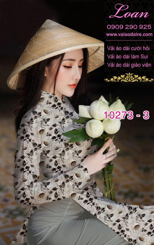 Vải áo dài hoa nhí Vải áo dài hoa nhí