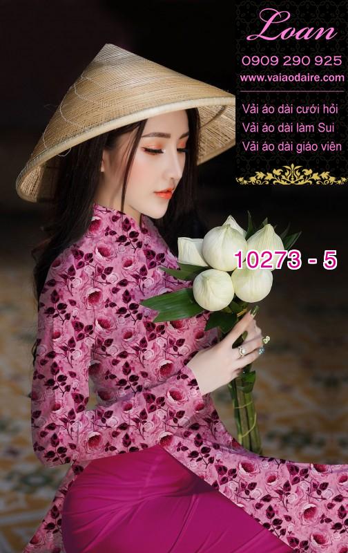 Vải áo dài hoa nhí Vải áo dài hoa nhí