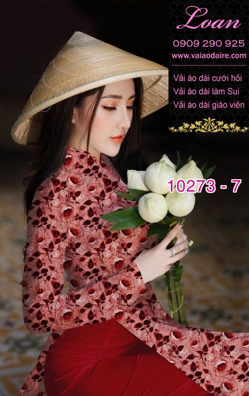Vải áo dài hoa nhí Vải áo dài hoa nhí