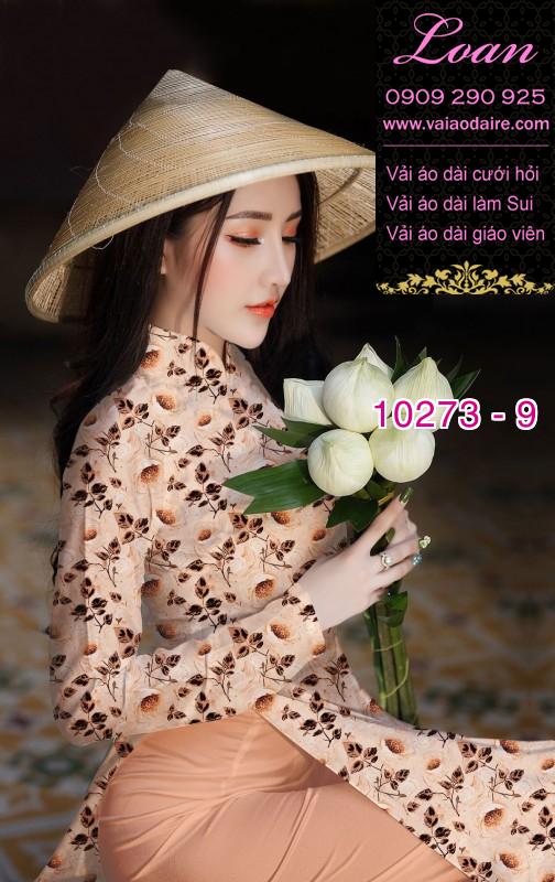 Vải áo dài hoa nhí Vải áo dài hoa nhí