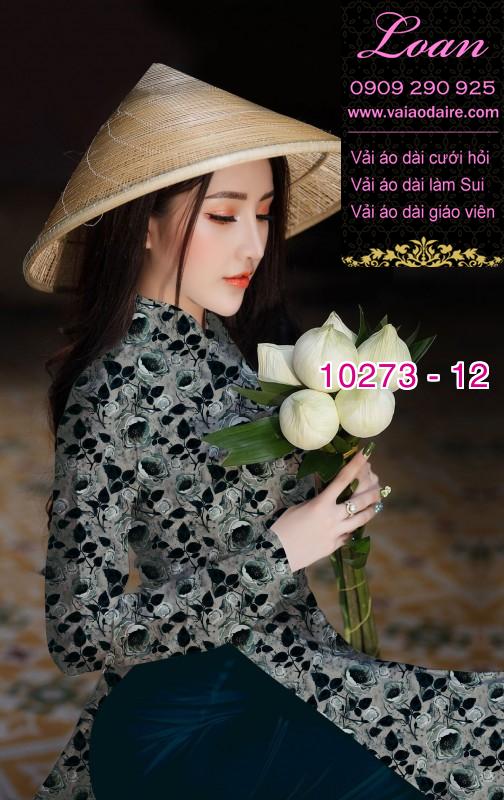 Vải áo dài hoa nhí Vải áo dài hoa nhí