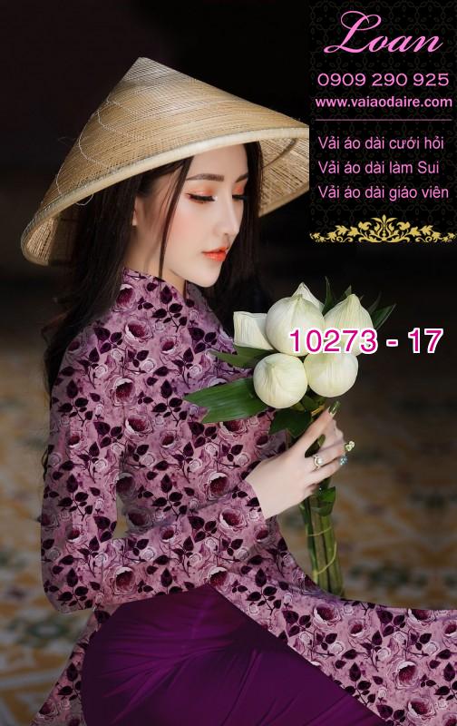 Vải áo dài hoa nhí Vải áo dài hoa nhí